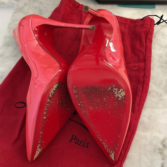 CHRISTIAN LOUBOUTIN So Kate 120 Patent Leather Hot Pink - Picture 8 of 10